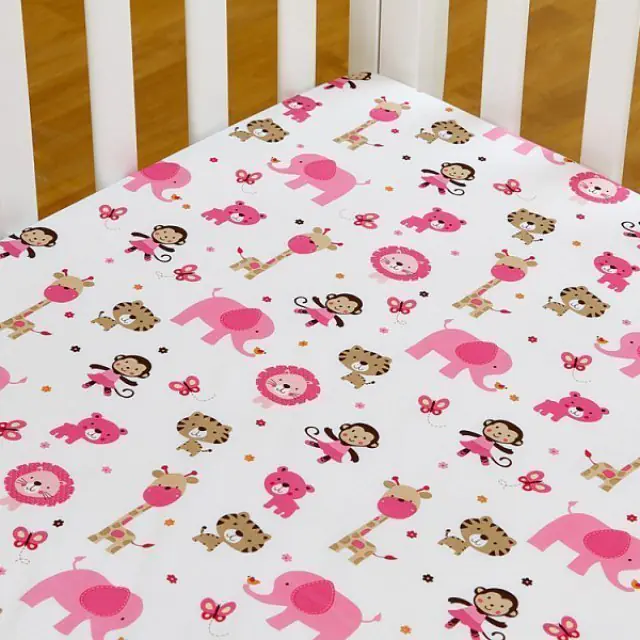 Комплект в кроватку Giovanni Shapito Pink Zoo Джованни Шапито Пинк Зу, 7 предметов — фото 4