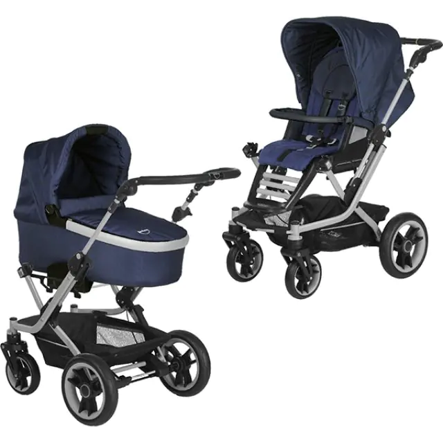 Детская коляска Teutonia Mistral S V4 Titanium Теутония Мистраль С В4 Титаниум 2 в 1 WHL3, Astronomy — главный ракурс
