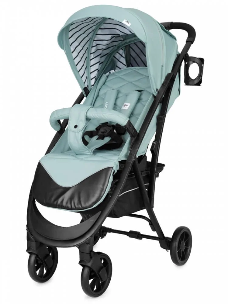 Детская прогулочная коляска Mowbaby Fast, Carbon — главный ракурс
