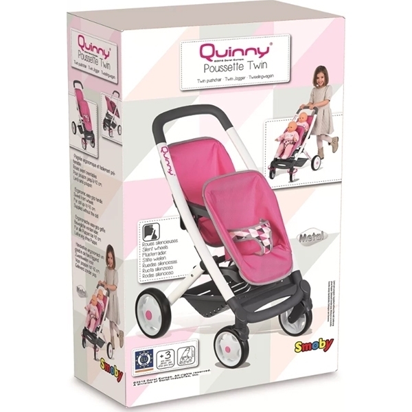 Прогулочная коляска для 2-х кукол Smoby MC&Quinny 253297 — фото 4