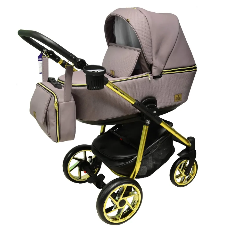 Детская коляска BeBe-Mobile Gusto Special Edition Deluxe 3 в 1, экокожа — главный ракурс