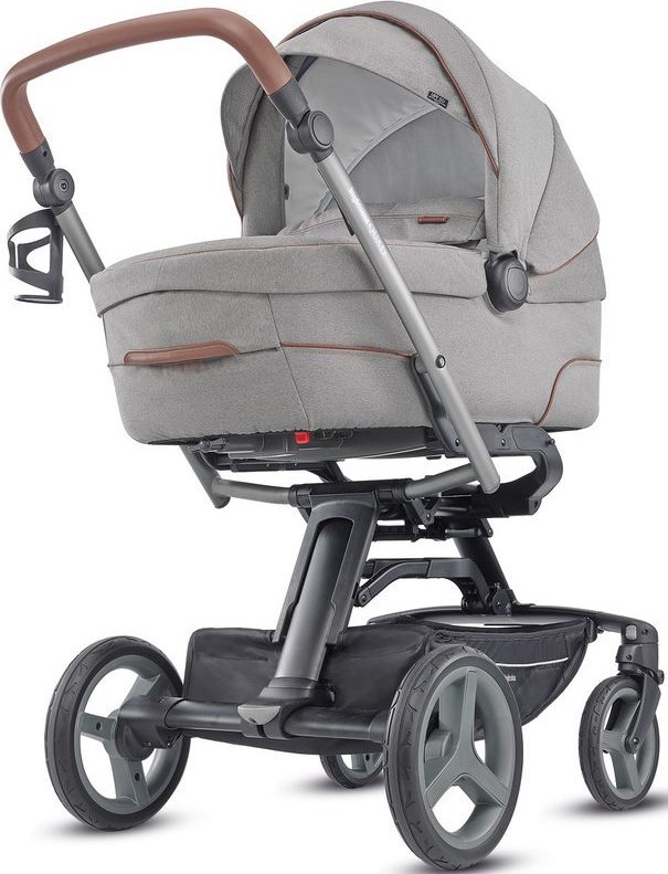Детская коляска Inglesina Quad System 2 в 1 на шасси Quad Titanium Black Cognac — фото 1