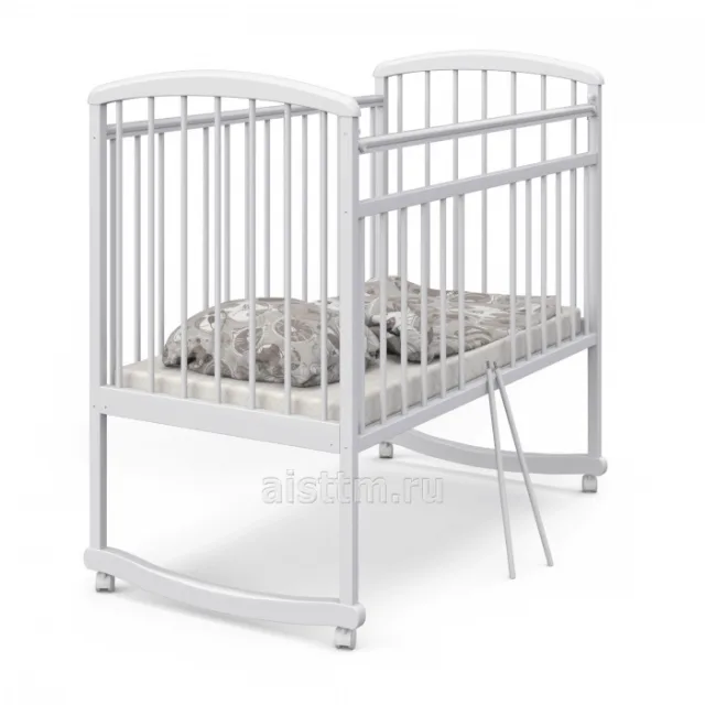 Детская кроватка Атон Mia, колесо/качалка — фото 2