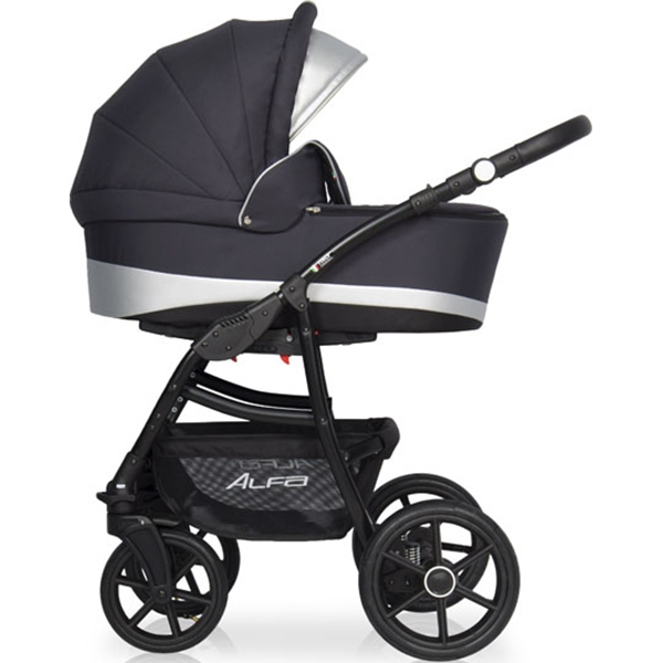 Детская коляска Riko Basic Alfa Ecco 2 в 1, эко-кожа — фото 15