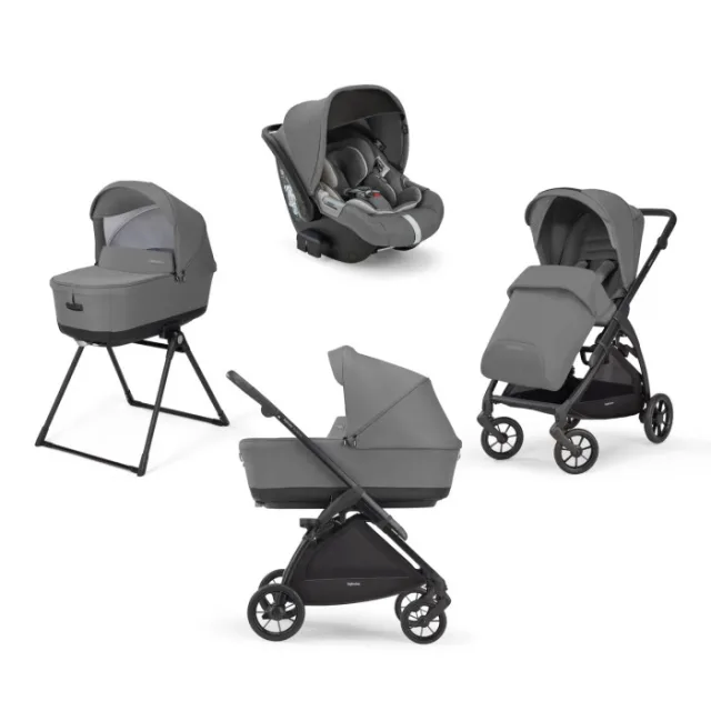 Детская коляска Inglesina Electa System Quattro 4 в 1 на шасси Electa Black — фото 1