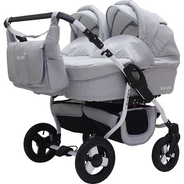 Детская коляска для двойни BartPlast Fenix Duo Prime 2 в 1 — фото 5