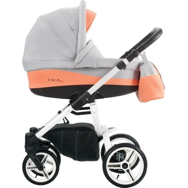 Детская коляска Bebetto Luca S-line 2 в 1, шасси White — главный ракурс