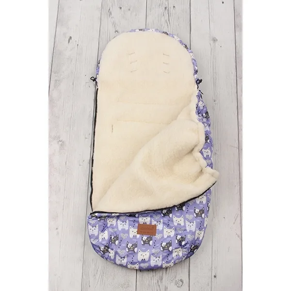 Универсальный меховой конверт AmaroBaby Little Traveller Собачки 145х45 см — фото 4