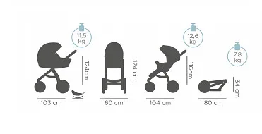 Детская коляска Tutis Uno Plus 2 в 1 — фото 14