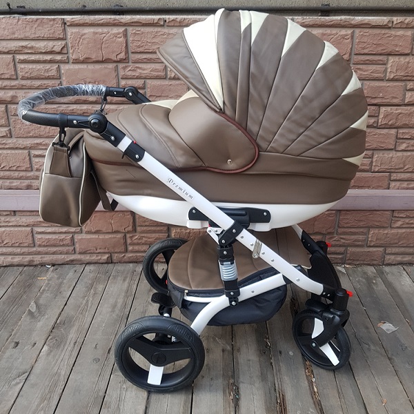 Детская коляска Mikrus Cruiser Premium 3 в 1, 100% эко-кожа — фото 24