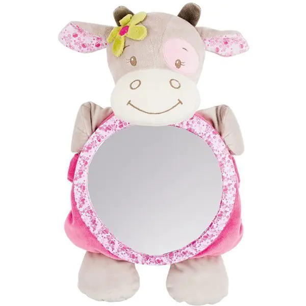 Зеркало для контроля за ребенком Nattou Наттоу Mirror for car Manon & Alizee Коровка 521390 — фото 1