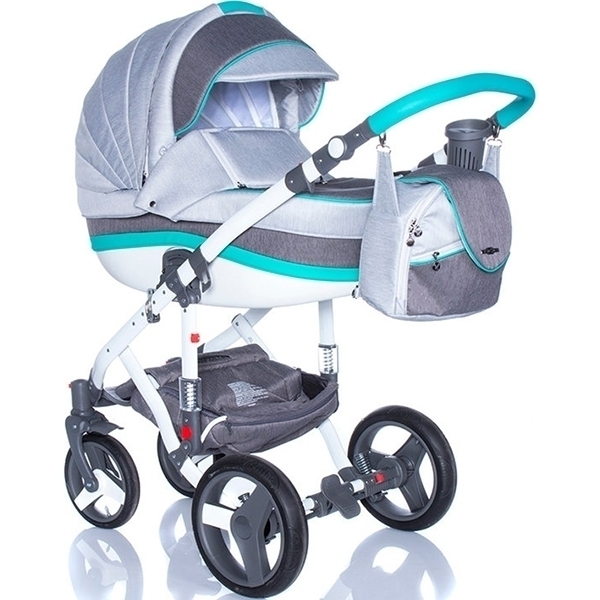 Детская коляска BeBe-Mobile Movo R 2 в 1, ткань+эко-кожа — фото 20