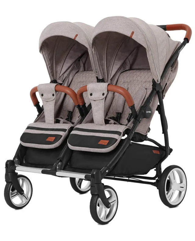 Детская прогулочная коляска для двойни Carrello Connect CRL-5502/1 с переноской — фото 6