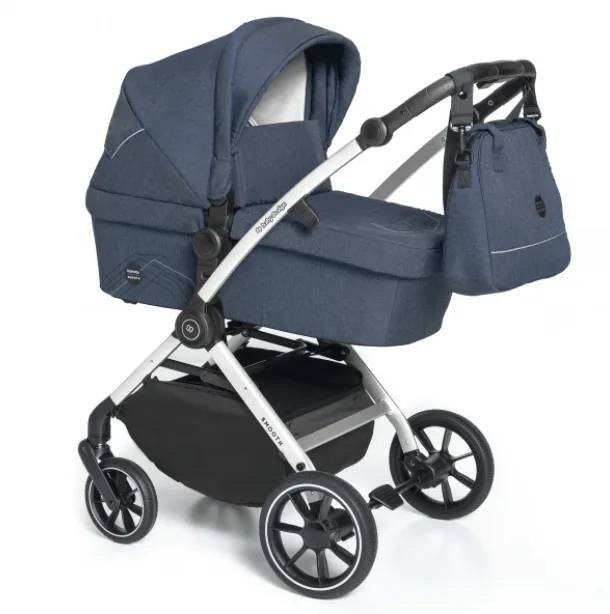 Детская коляска Baby Design Smooth 2 в 1, 03 Navy — главный ракурс