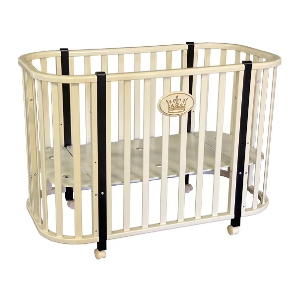 Детская кроватка ByTwinz Violetta 1, белый — главный ракурс