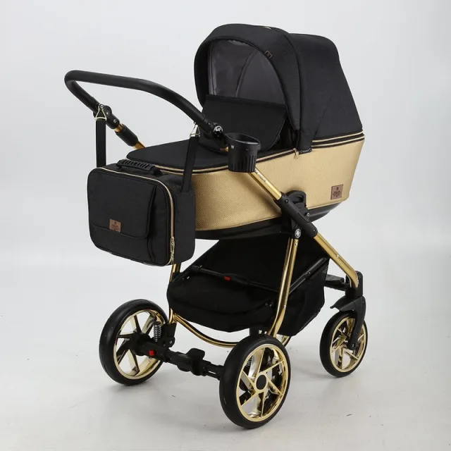 Детская коляска BeBe-Mobile Gusto Special Edition 2 в 1, ткань+эко-кожа — фото 5