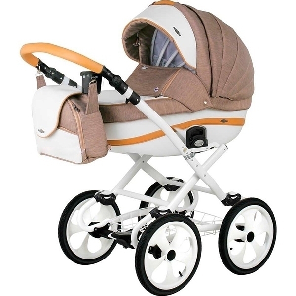 Детская коляска BeBe-Mobile Ines R 2 в 1, ткань+эко-кожа — фото 6