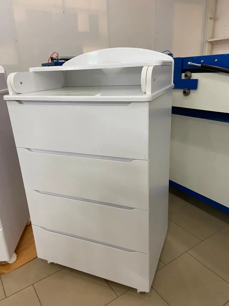 Пеленальный комод El Nanio Premium 80/4, белый — главный ракурс