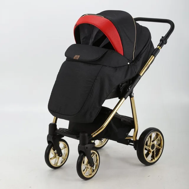 Детская коляска BeBe-Mobile Gusto Special Edition 3 в 1, ткань+эко-кожа — фото 2