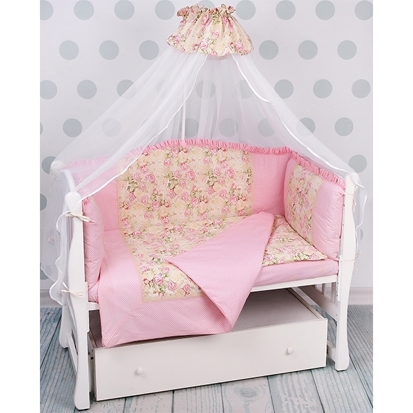 Комплект постели в кроватку AmaroBaby Волшебная Сказка, 7 предметов, поплин — фото 1