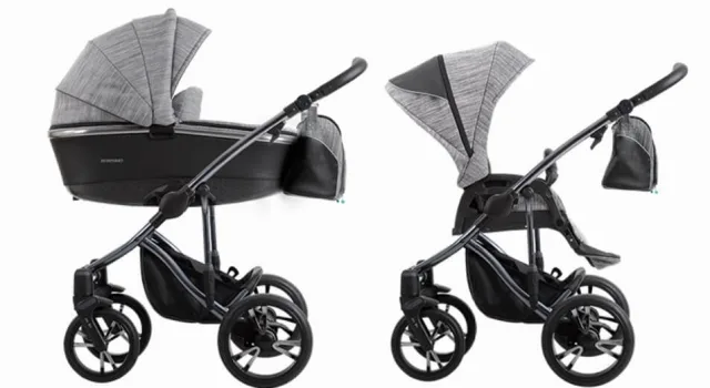 Детская коляска Bebetto Bresso Premium Class Dark 2020 2 в 1 — фото 14
