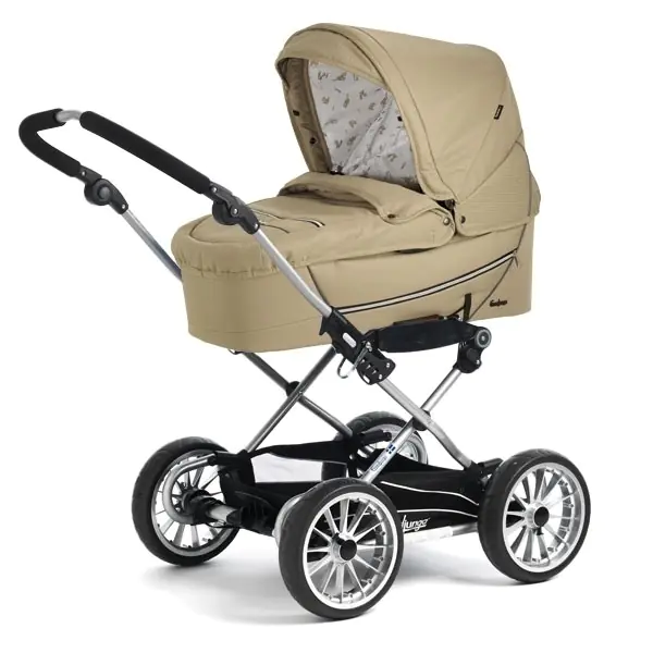 Детская коляска Emmaljunga City Cross 2 в 1, с люлькой City Korg Supreme, 21401 Navy — главный ракурс