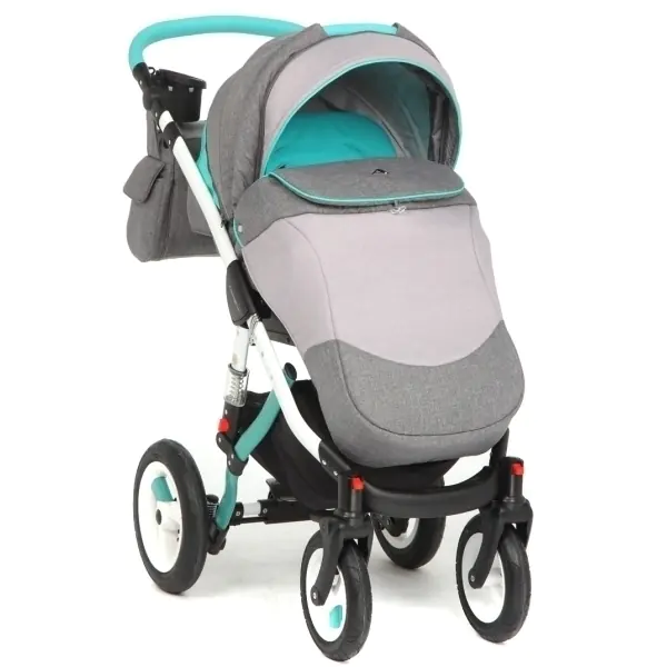 Детская прогулочная коляска Adamex Aspena Rainbow, Red-blue — главный ракурс