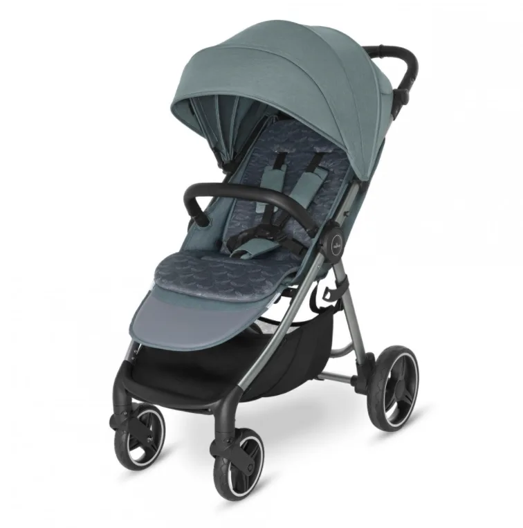 Детская прогулочная коляска Baby Design Wave 2021, Graphite — главный ракурс