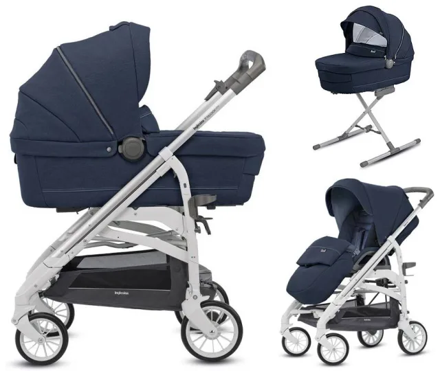 Детская коляска Inglesina Trilogy System Duo 2 в 1 на шасси Trilogy Slate White — фото 1