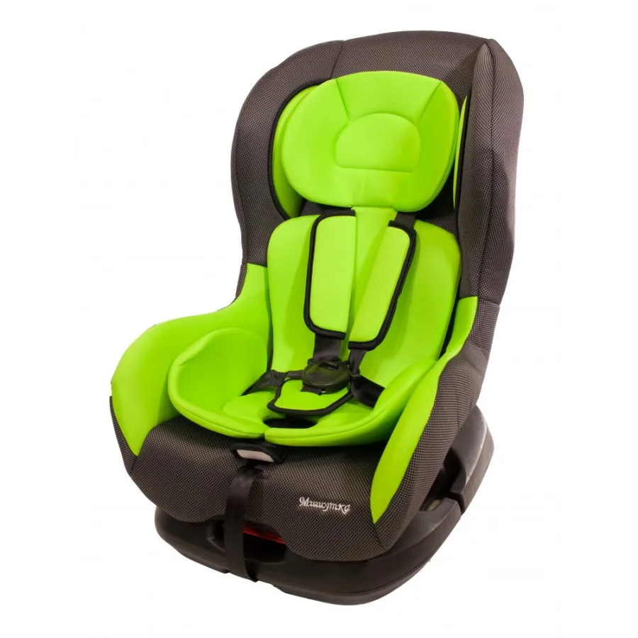 Детское автокресло Мишутка LB 303 F с вкладышем, 01. GREY+BLACK DOT — главный ракурс