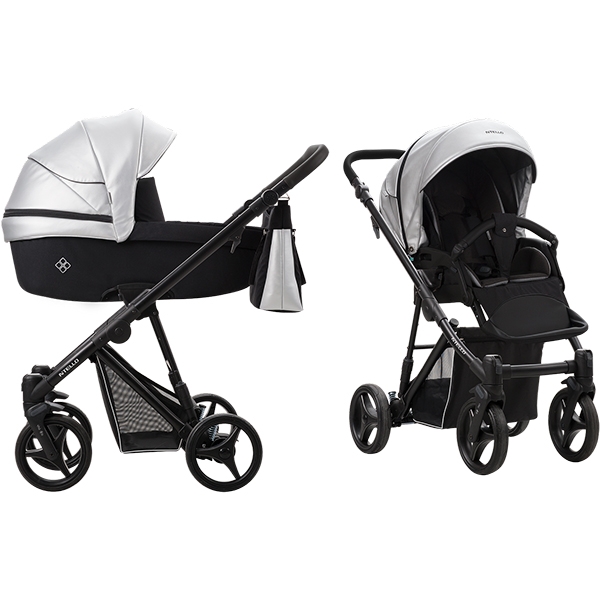 Детская коляска Bebetto Nitello Shine 3 в 1, эко-кожа + ткань — фото 22