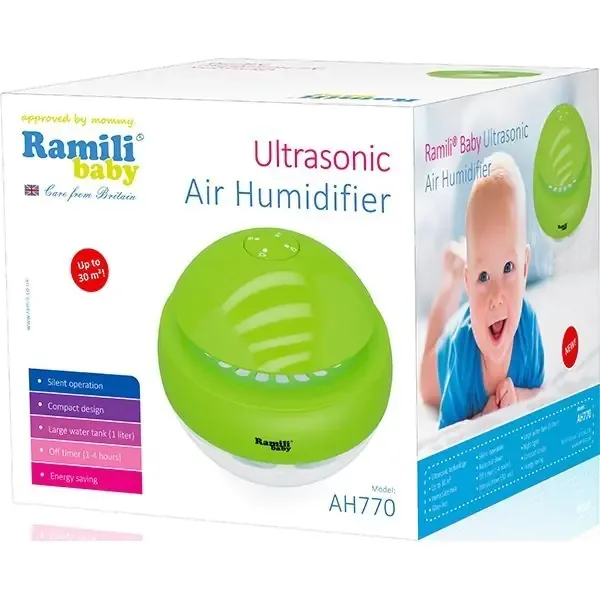 Ультразвуковой увлажнитель воздуха для детской Ramili Baby AH770 — фото 5