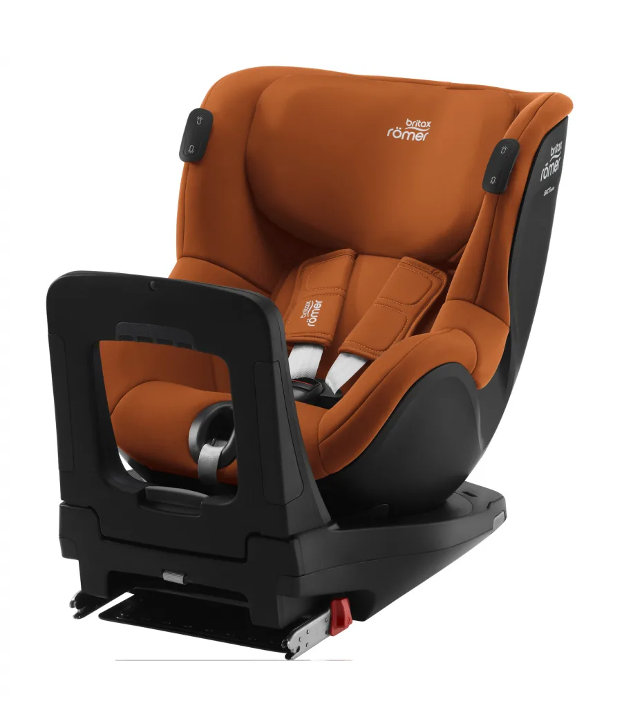 Детское автокресло Romer & Britax Dualfix iSense с базой Flex Base iSense, Burgundy Red — главный ракурс