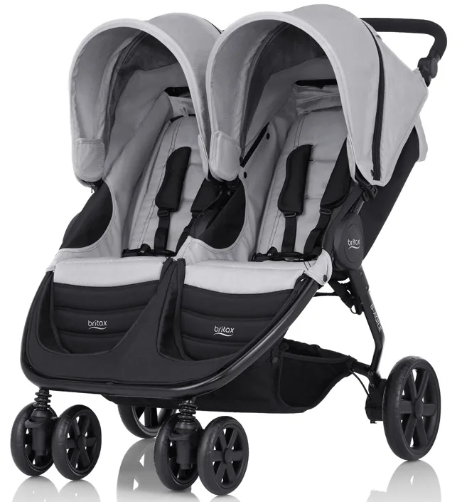 Детская прогулочная коляска для двойни Britax B-Agile Double, Cosmos Black — главный ракурс