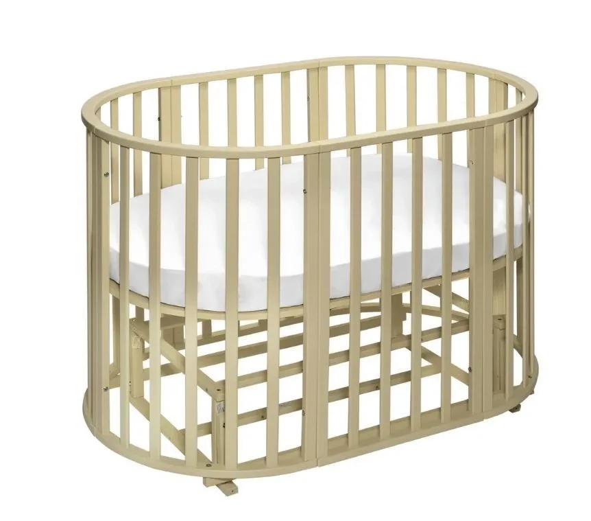 Детская кроватка-трансформер Sweet Baby Delizia V2 9 в 1, Слоновая кость — главный ракурс