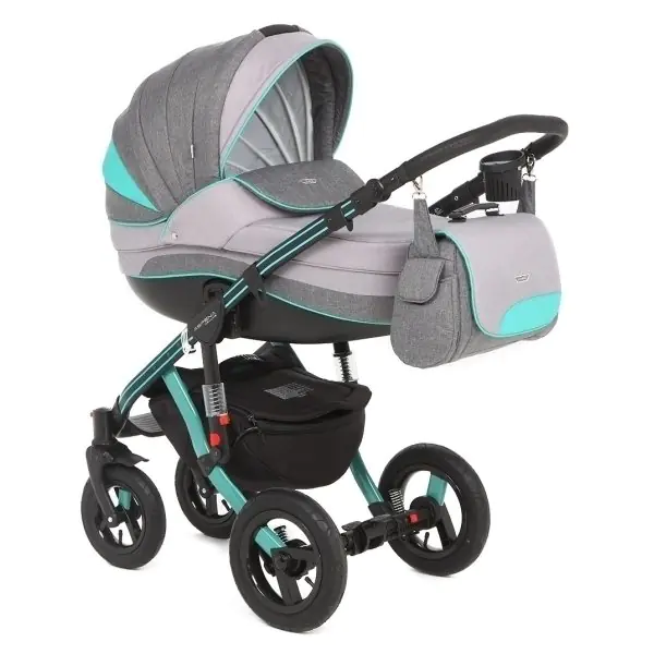 Детская коляска Adamex Aspena Grand Collection 3 в 1, Red+Black — главный ракурс