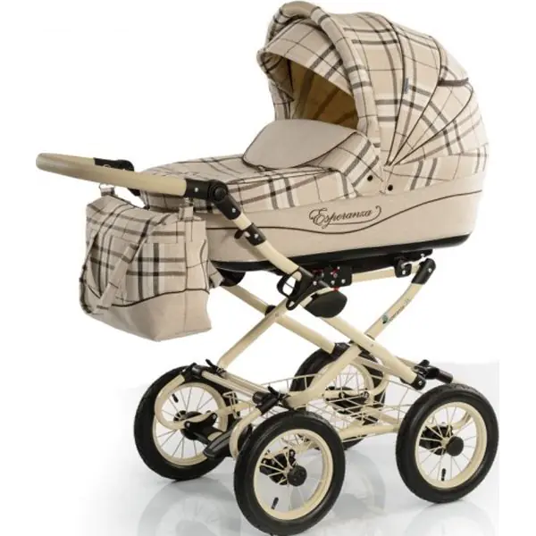 Детская коляска Esperanza Classic Kasheymere 2 в 1 Цвет рамы Beige — главный ракурс