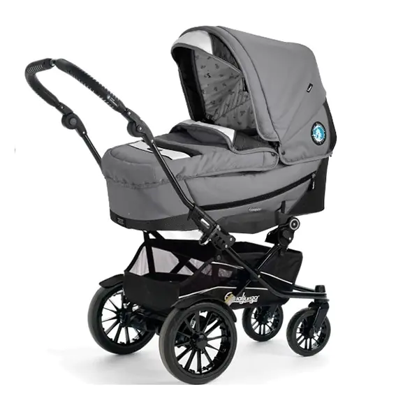 Детская коляска Emmaljunga Super Nitro 2 в 1, с люлькой City Korg Supreme, 21401 Navy — главный ракурс