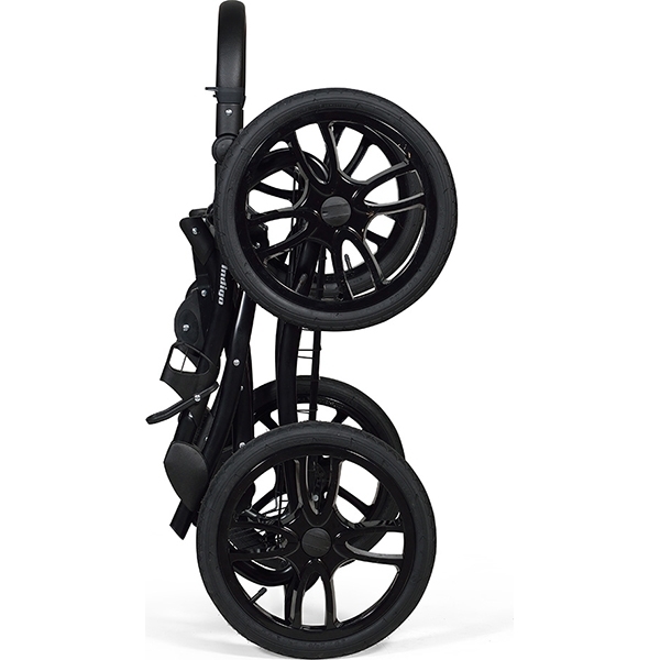 Детская коляска Indigo 18 Special Plus 14" 2 в 1, ткань + эко-кожа — фото 8