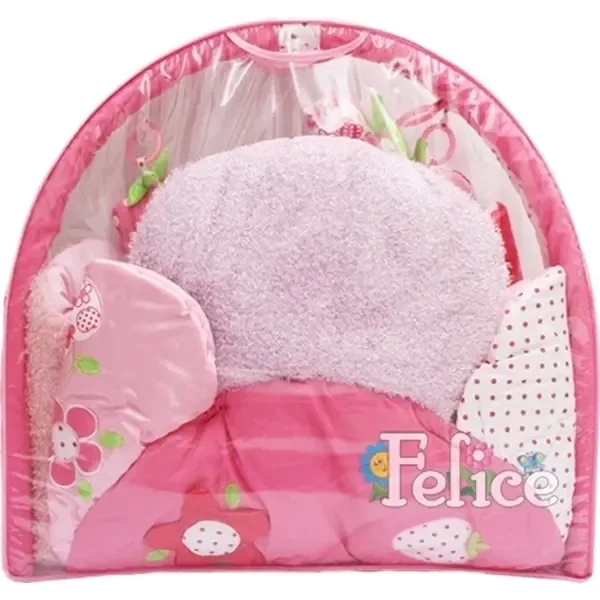 Детский коврик Felice F Клубничка с игровыми дугами и игрушками, 104 х 104 х 50 см, арт. 03FS — фото 2