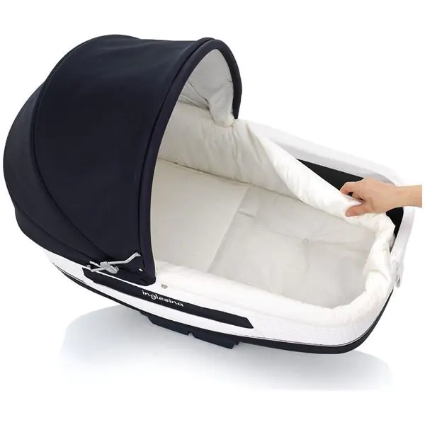 Коляска-люлька для новорожденного Inglesina Vittoria, шасси Comfort Chrome, эко-кожа — фото 3