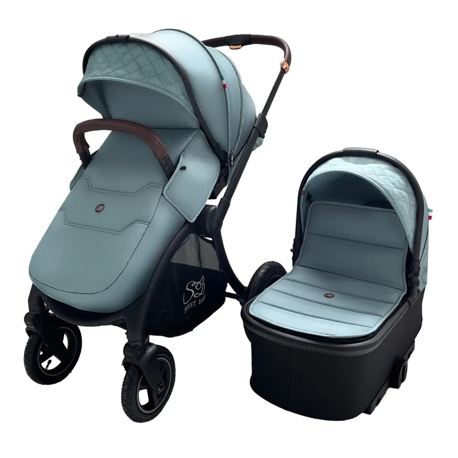 Детская коляска Sweet Baby Cupola 2 в 1, Green Neo — главный ракурс