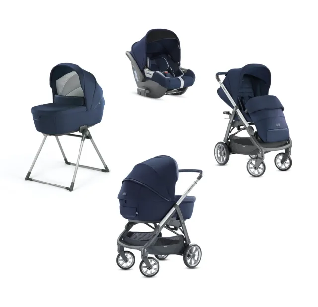 Детская коляска Inglesina Aptica System Quattro 4 в 1 на шасси Aptica Graphite Blue Navy — фото 2