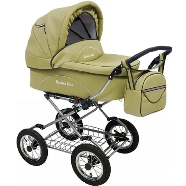 Детская коляска Maxima Elite кожа 3 в 1 — фото 1