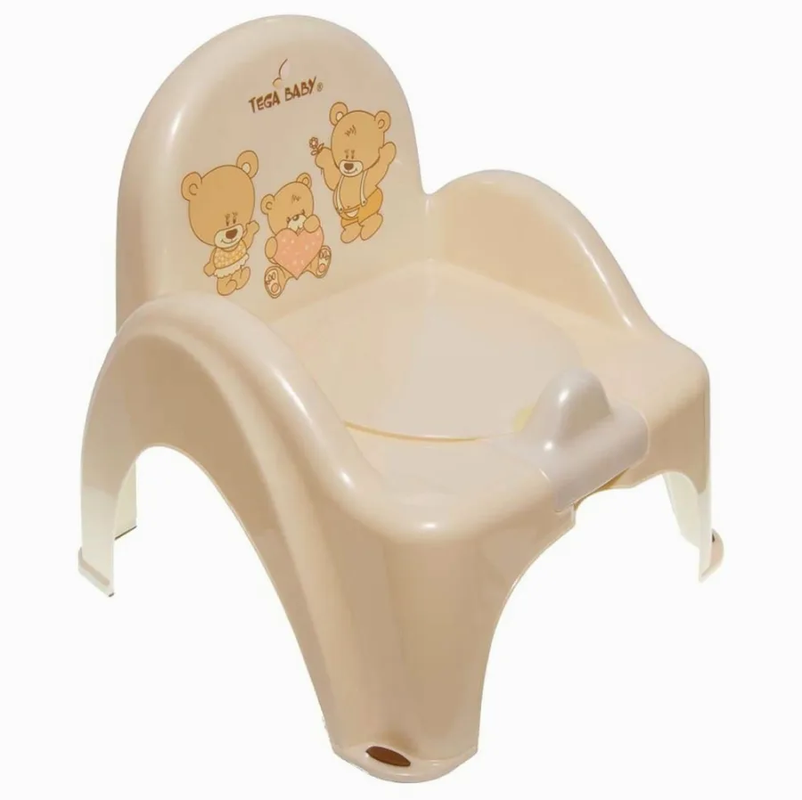 Детский горшок Tega Baby Мишка, Beige - Бежевый — главный ракурс