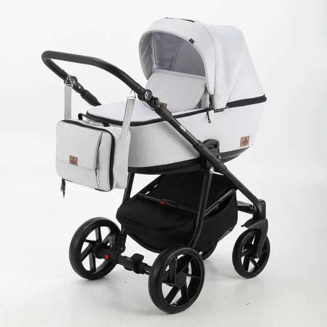 Детская коляска BeBe-Mobile Gusto 3 в 1, ткань+экокожа — фото 8