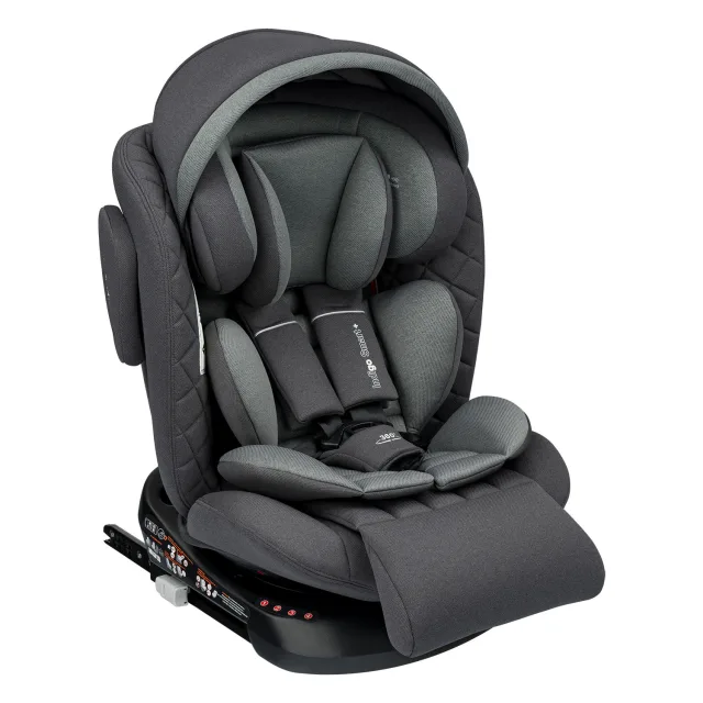 Детское автокресло Indigo Smart+ Isofix, капюшон, подножка — фото 18