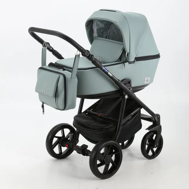 Детская коляска BeBe-Mobile Gusto Deluxe 3 в 1, эко-кожа — фото 14