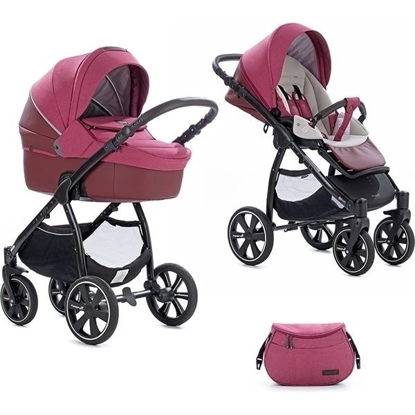 Детская коляска Noordi Fjordi Sport Leather Melange 2 в 1, ткань+эко-кожа — фото 53