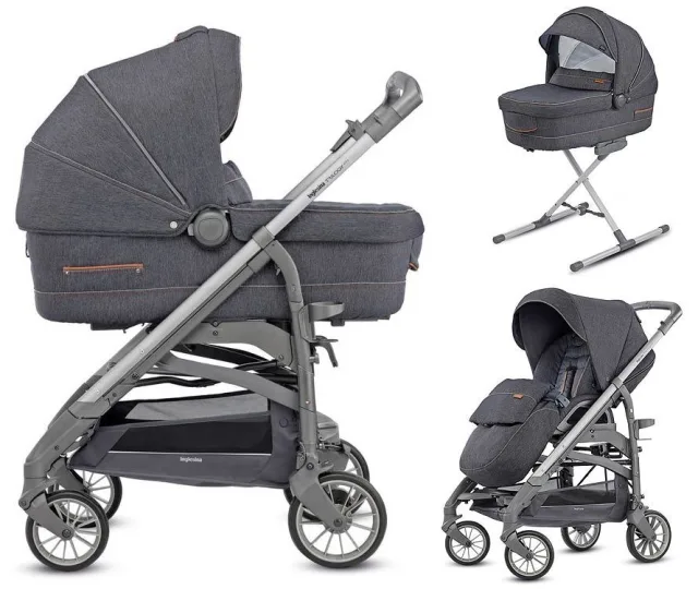 Детская коляска Inglesina Trilogy System Duo 2 в 1 на шасси Trilogy City Slate — фото 1